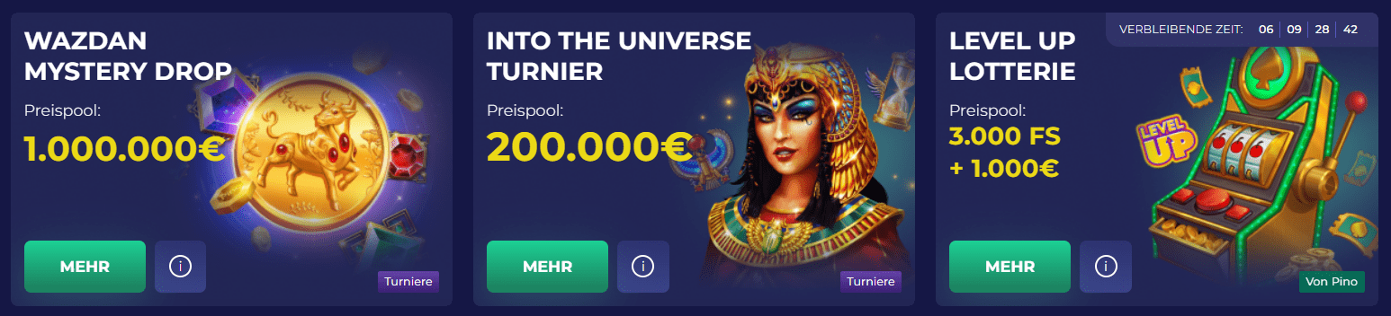 Pino Casino Einzahlungscode